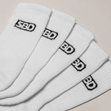 CLASSIC CREW SOCKS 5-PACK - White