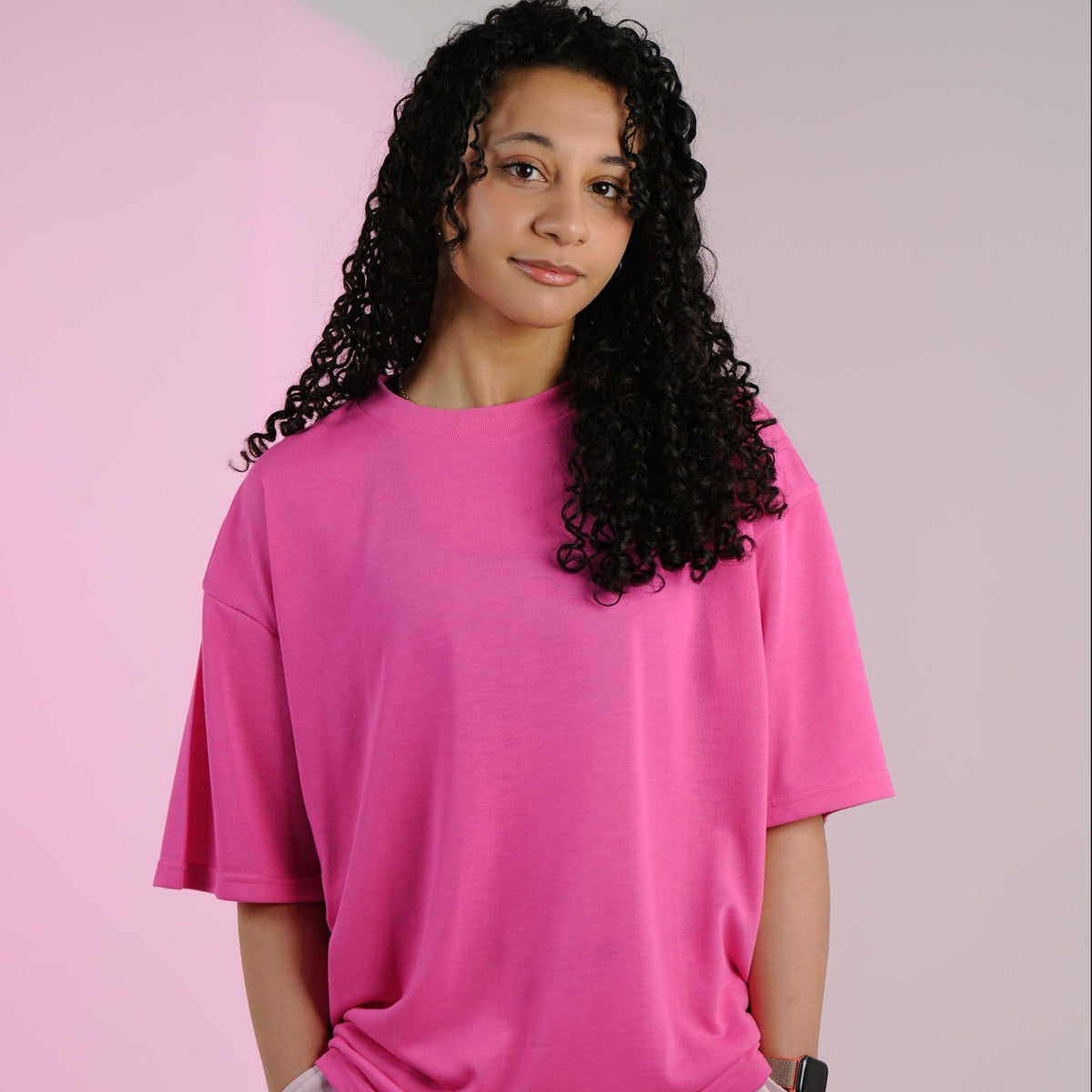 NOVA  OVERSIZED T-SHIRT - GLOW PINK