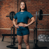 REFLECT CROP TOP TEAL